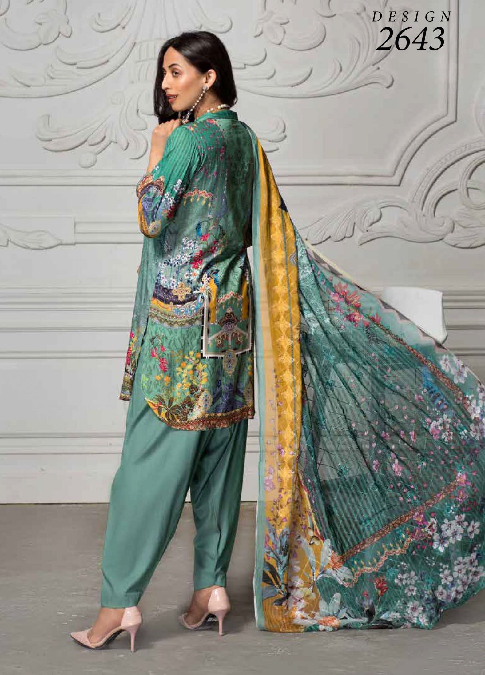 Kahawat Digital Emb Linen`20 D#2643