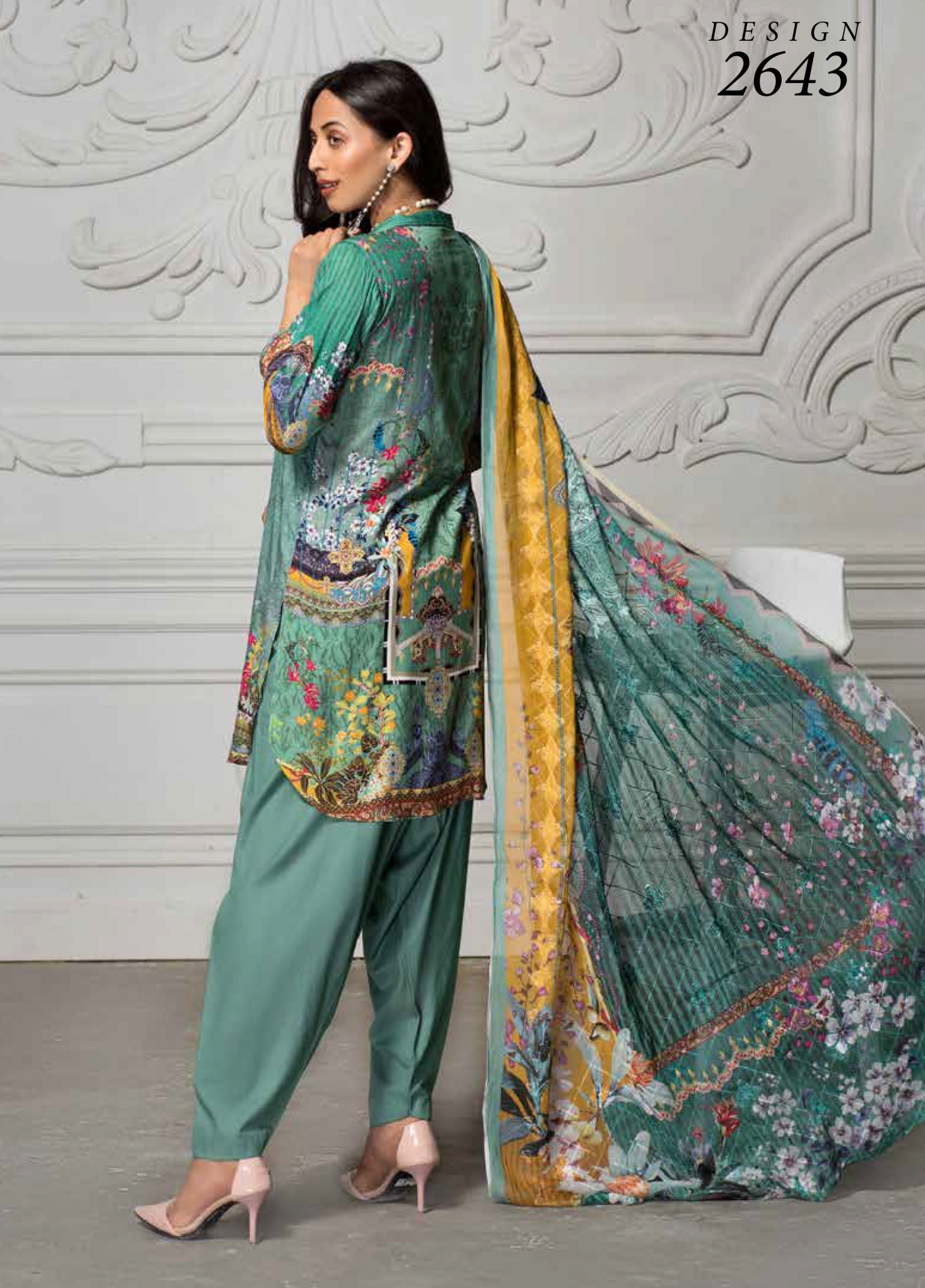 Kahawat Digital Emb Linen`20 D#2643