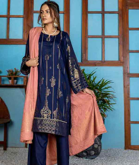 Rashid Broshia Banarsi Linen`21 D#1121