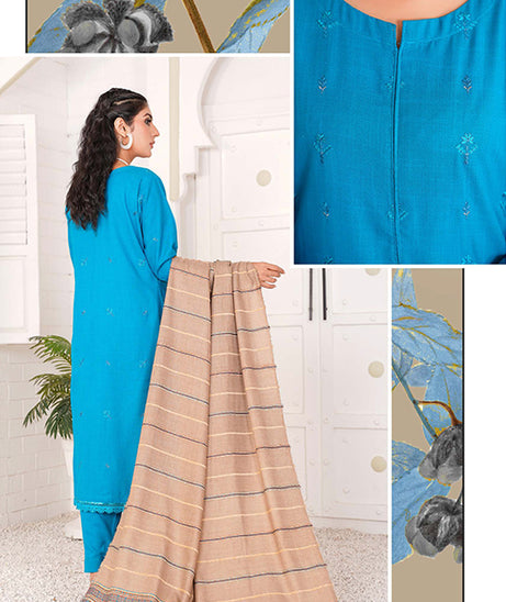 Rawayat Emb Jacquard`24 D#1 (Ferozi)