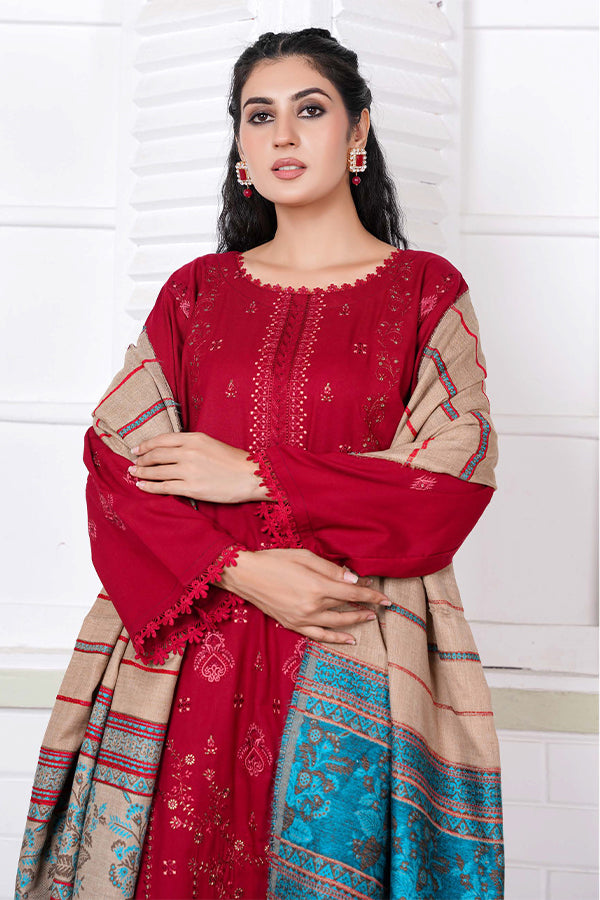 Rawayat Emb Jacquard`24 D#1 (Maroon)