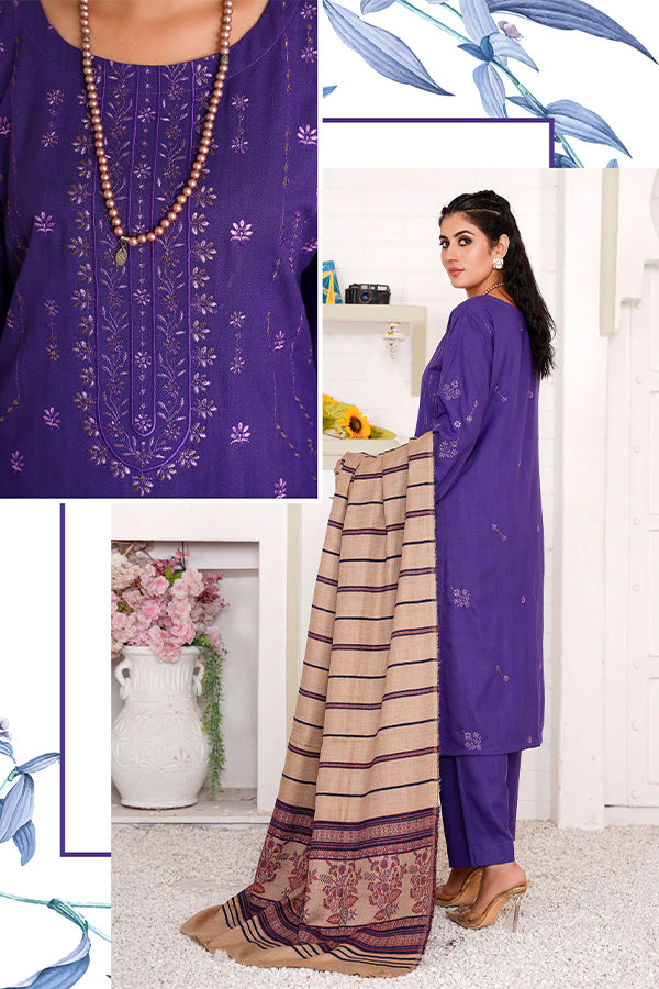 Rawayat Emb Jacquard`24 D#1 (Purple)