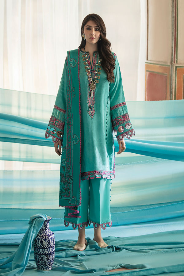 Republic S/S Unstitched Lawn`21 D#07