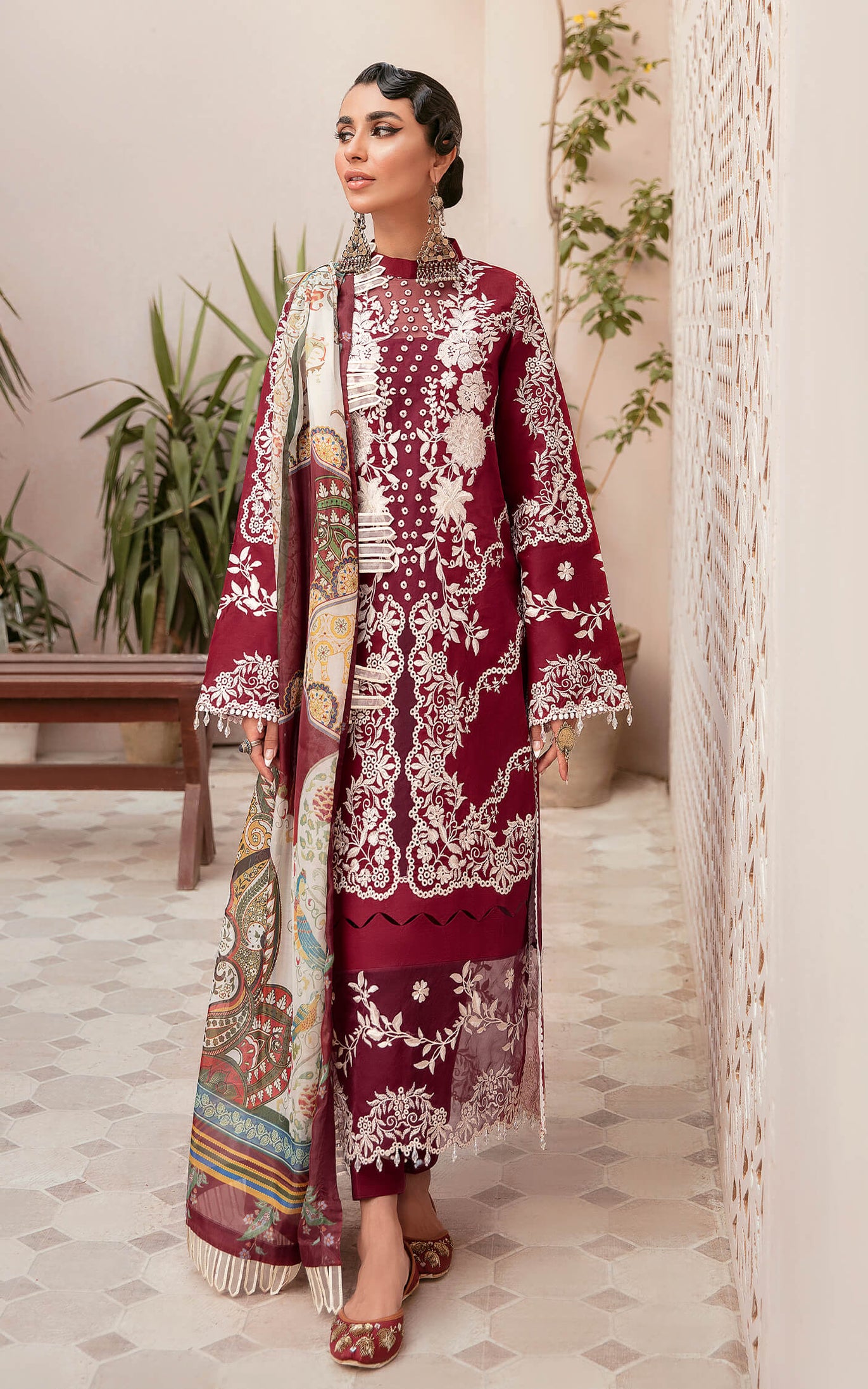 Asifa Nabeel Qaus-e-Quzah Luxury Lawn'22 SS#05