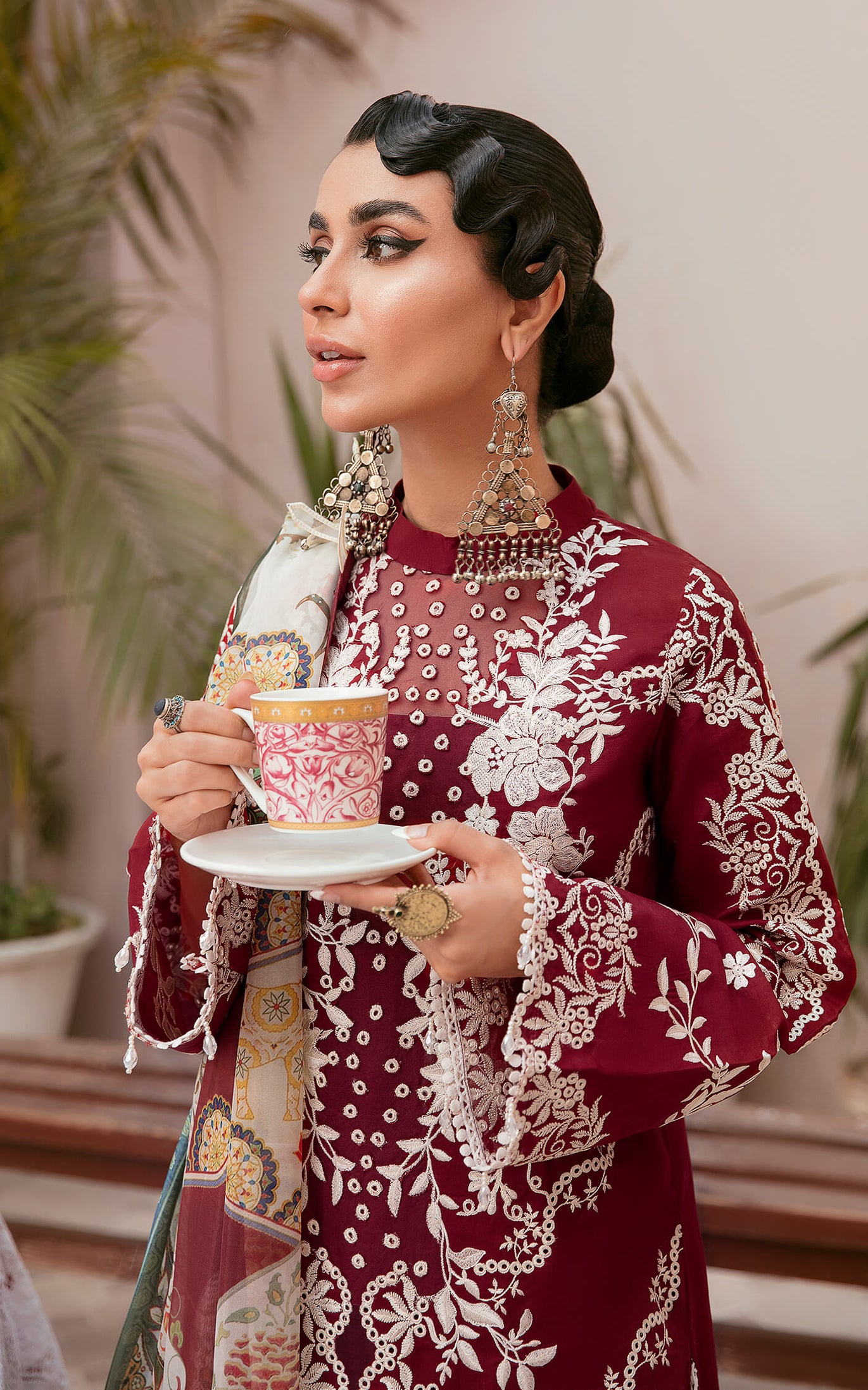 Asifa Nabeel Qaus-e-Quzah Luxury Lawn'22 SS#05
