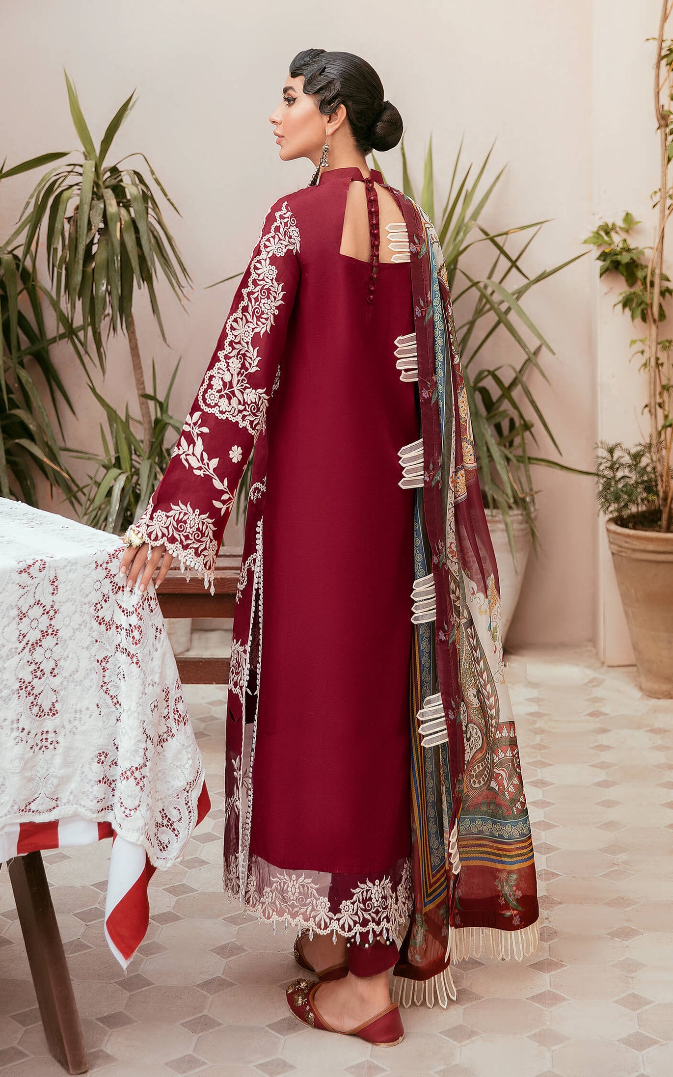 Asifa Nabeel Qaus-e-Quzah Luxury Lawn'22 SS#05
