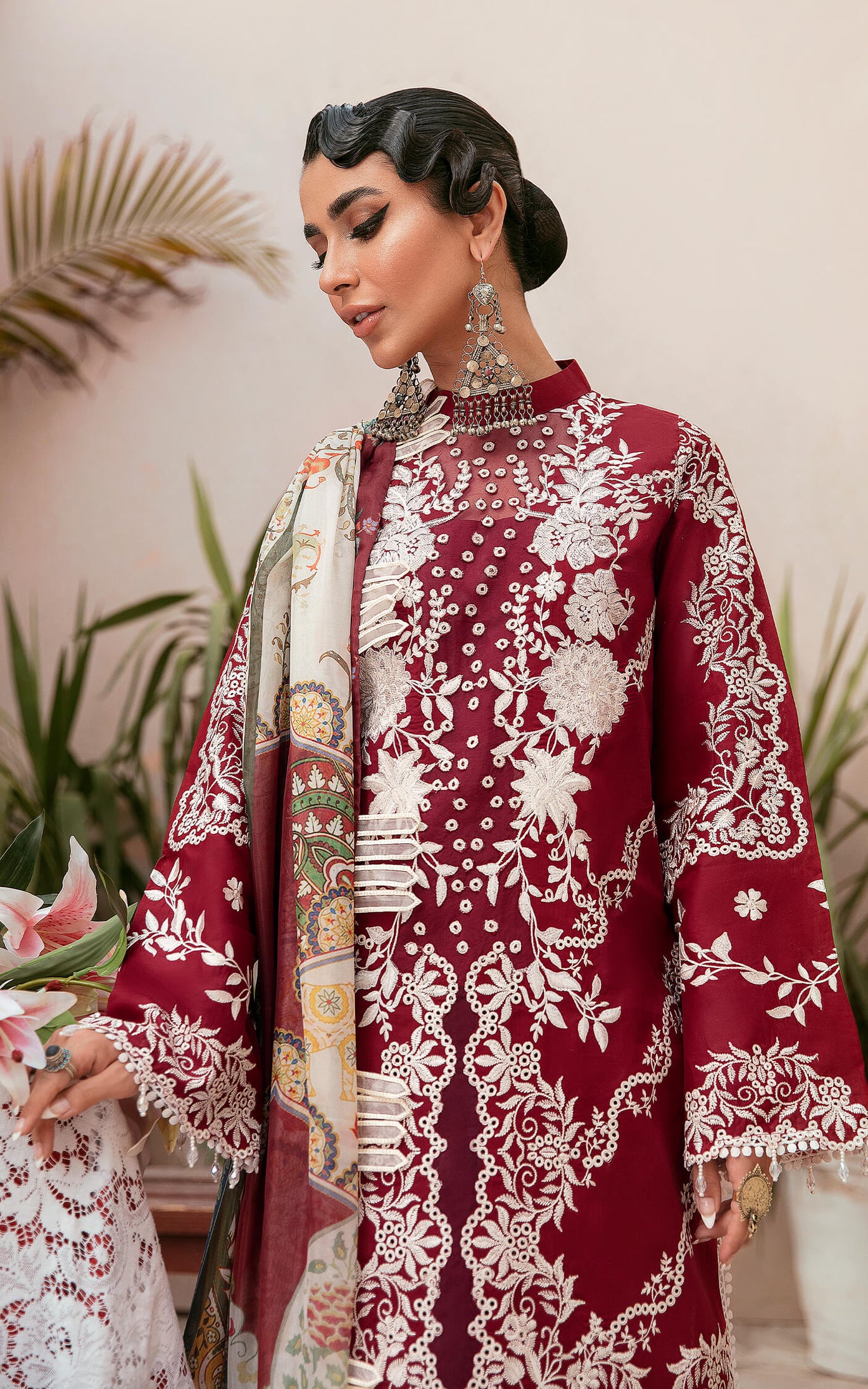 Asifa Nabeel Qaus-e-Quzah Luxury Lawn'22 SS#05