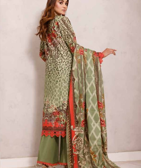 Roshni Print Lawn`22 D#902 Green