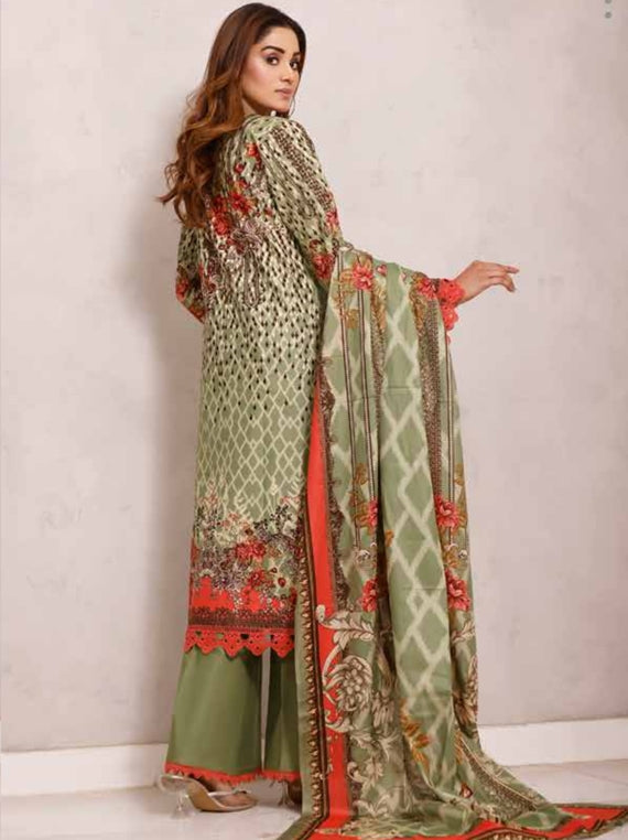 Roshni Print Lawn`22 D#902 Green