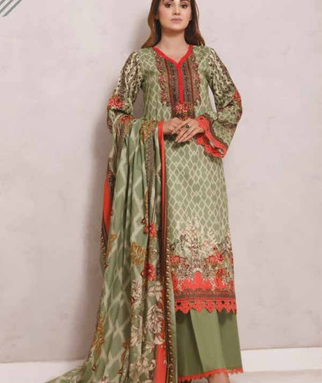 Roshni Print Lawn`22 D#902 Green