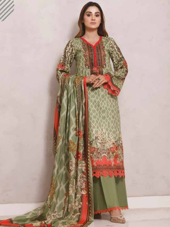 Roshni Print Lawn`22 D#902 Green