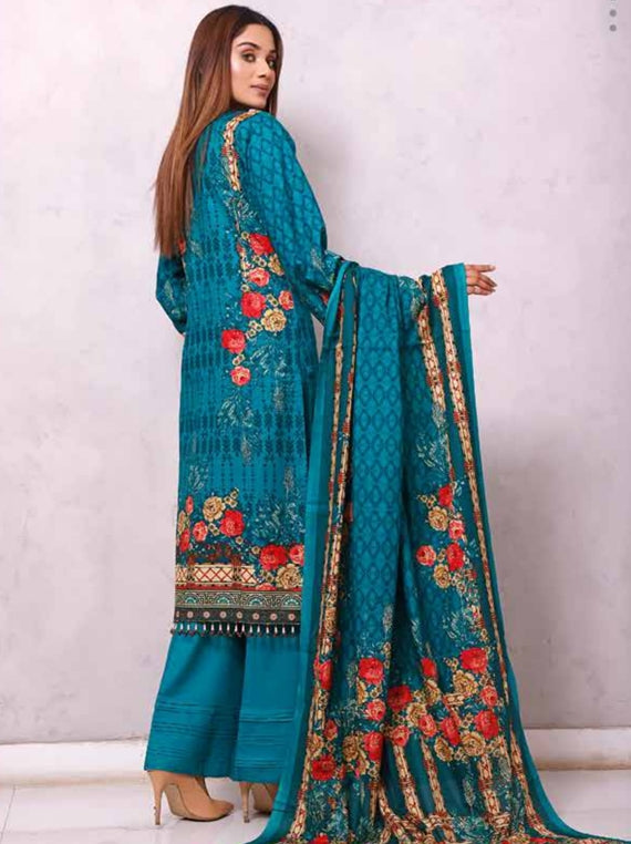 Roshni Print Lawn`22 D#904 Ferozi