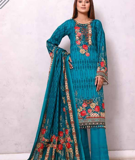 Roshni Print Lawn`22 D#904 Ferozi