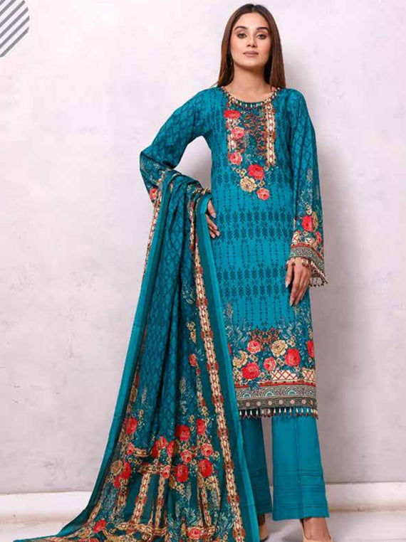 Roshni Print Lawn`22 D#904 Ferozi