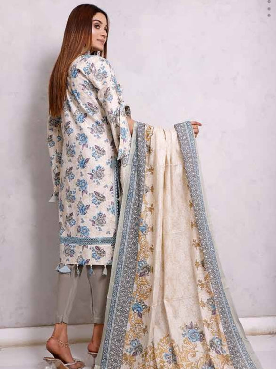 Roshni Print Lawn`22 D#905 Pista