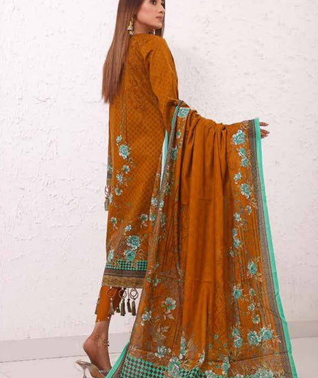 Roshni Print Lawn`22 D#906 Mustard