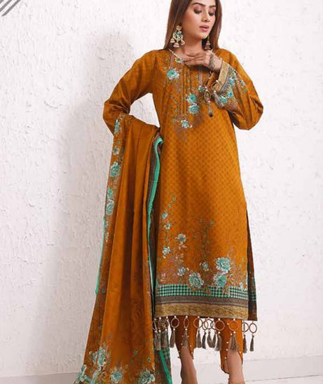 Roshni Print Lawn`22 D#906 Mustard