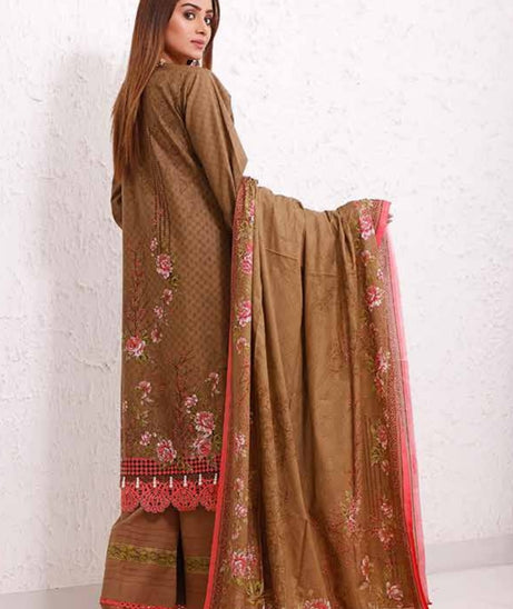 Roshni Print Lawn`22 D#906 Brown