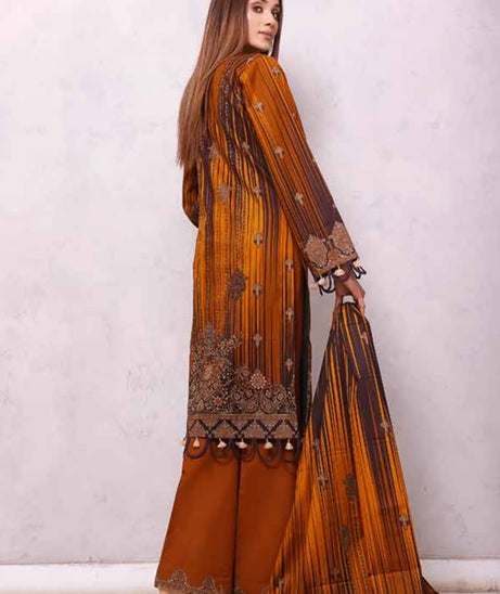 Roshni Print Lawn`22 D#907 L Mustard