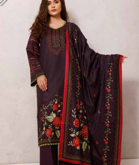 Roshni Print Lawn`22 D#909 Purple