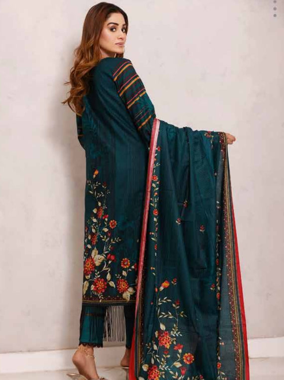 Roshni Print Lawn`22 D#909 D Green