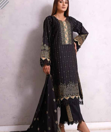 Roshni Print Lawn`22 D#912 Black