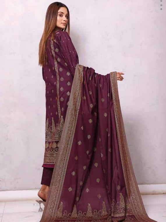 Roshni Print Lawn`22 D#912 Purple