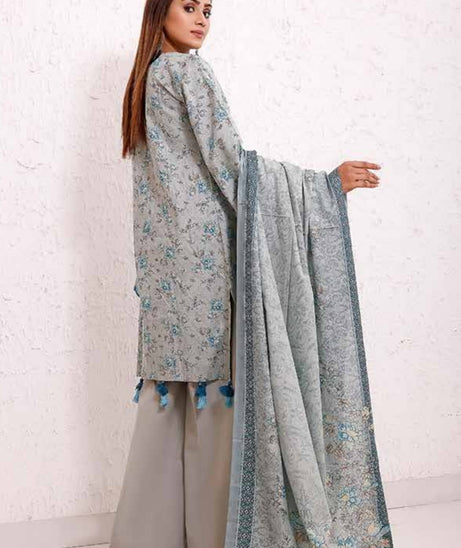 Roshni Print Lawn`22 D#915 M Grey