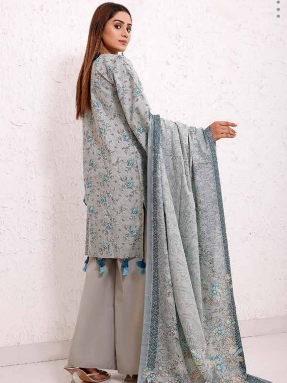 Roshni Print Lawn`22 D#915 M Grey