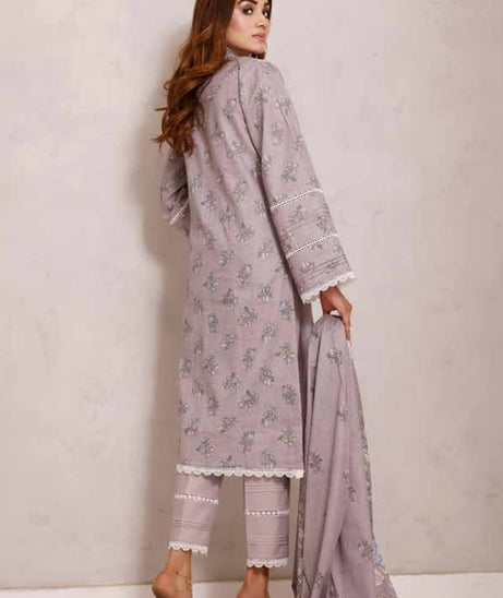 Roshni Print Lawn`22 D#918 Grey