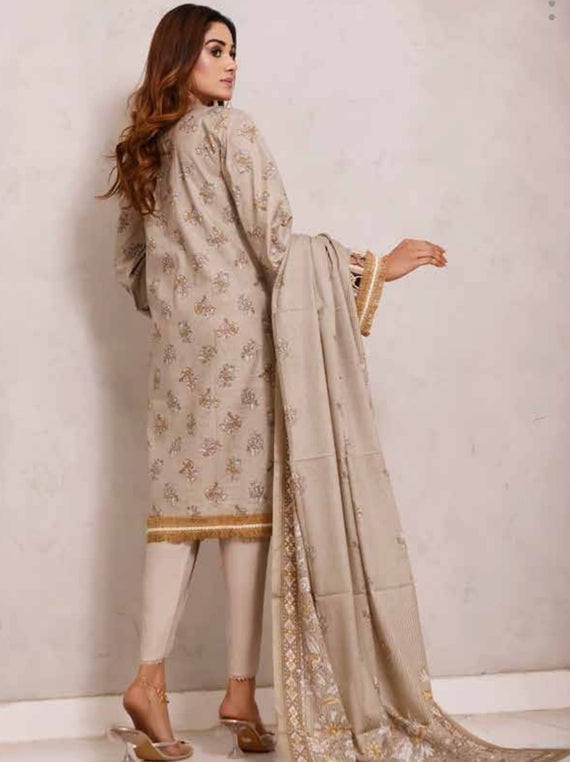 Roshni Print Lawn`22 D#918 Fawn
