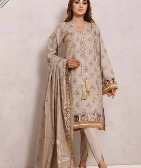 Roshni Print Lawn`22 D#918 Fawn