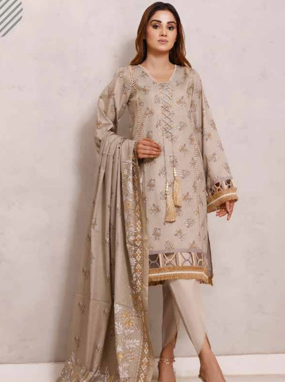 Roshni Print Lawn`22 D#918 Fawn