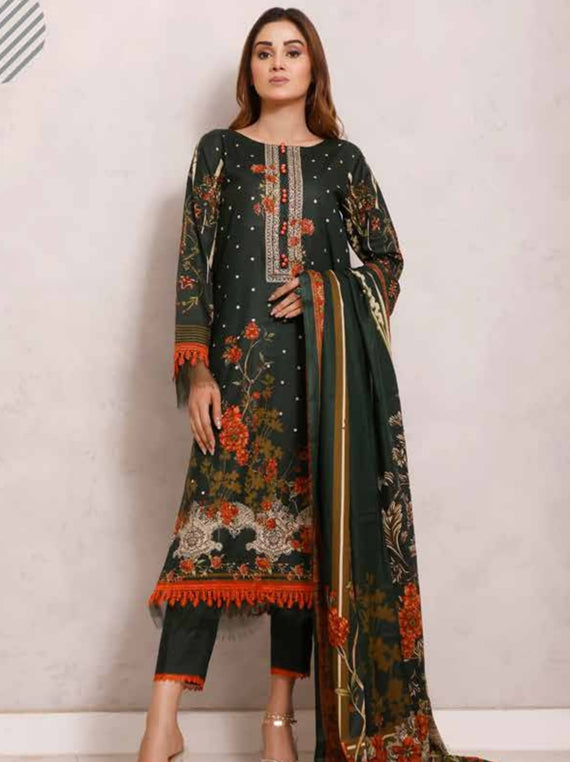 Roshni Print Lawn`22 D#919 Green