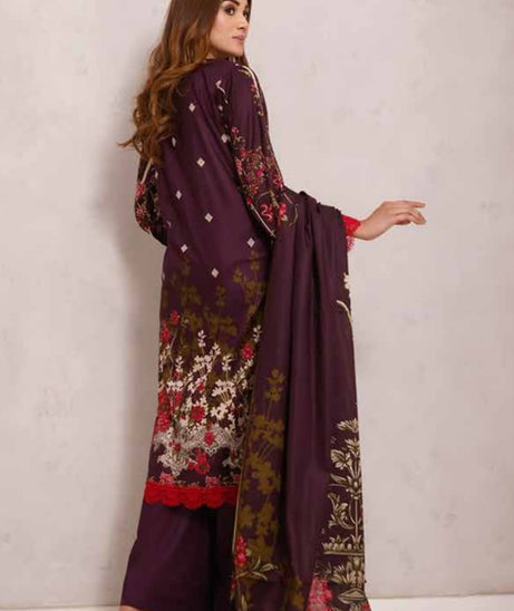 Roshni Print Lawn`22 D#919 Purple