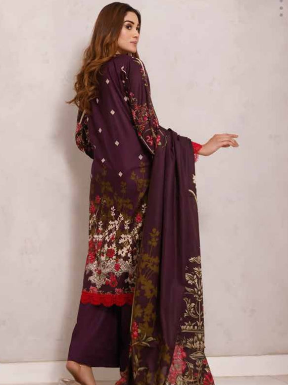 Roshni Print Lawn`22 D#919 Purple