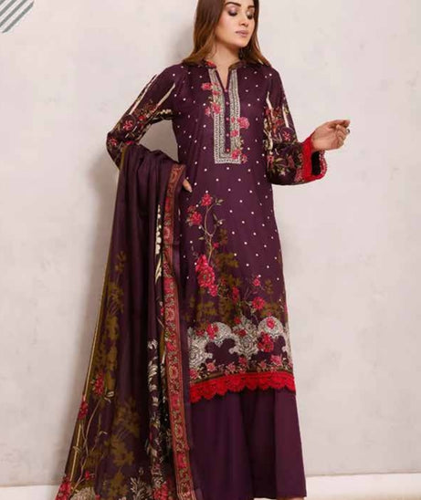 Roshni Print Lawn`22 D#919 Purple