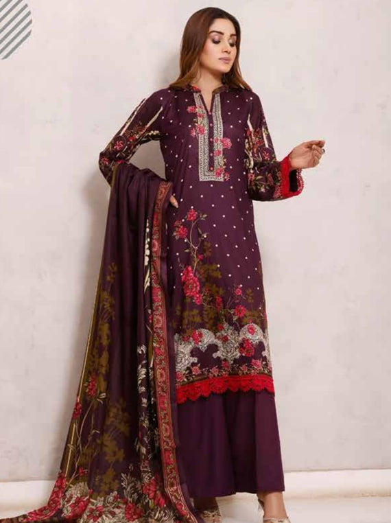Roshni Print Lawn`22 D#919 Purple