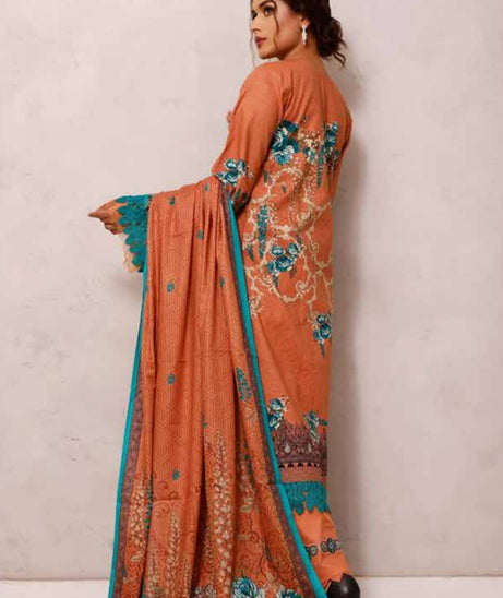 Roshni Print Lawn`22 D#920 Peach