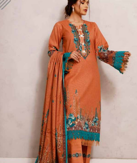 Roshni Print Lawn`22 D#920 Peach