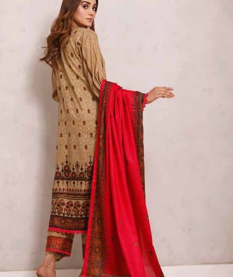 Roshni Print Lawn`22 D#922 Pink