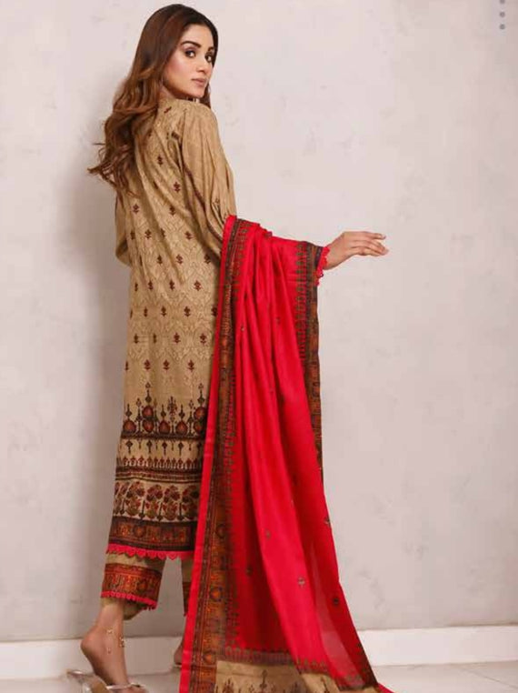 Roshni Print Lawn`22 D#922 Pink