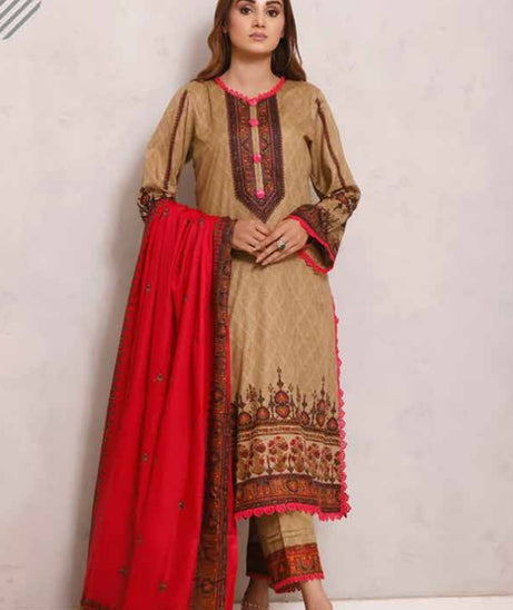Roshni Print Lawn`22 D#922 Pink