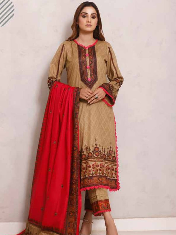 Roshni Print Lawn`22 D#922 Pink