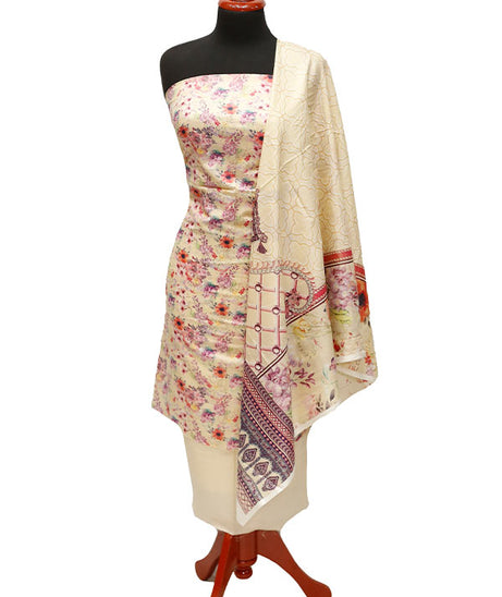 Royal Designer Lawn`21 D#105 Cream