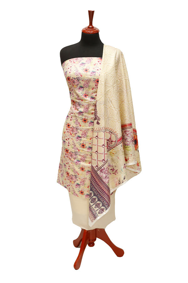 Royal Designer Lawn`21 D#105 Cream