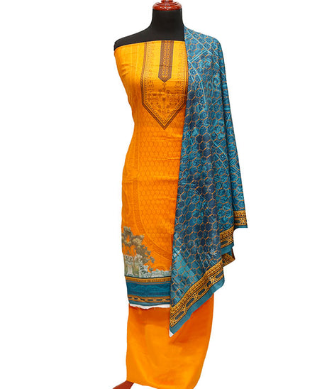 Royal Designer Lawn`21 D#5438 Orange
