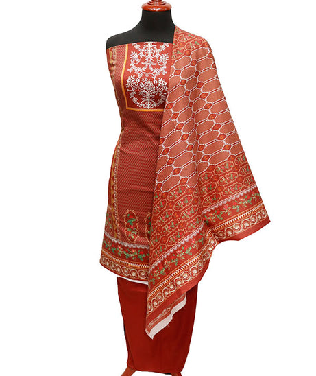 Royal Designer Lawn`21 D#5442 Maroon