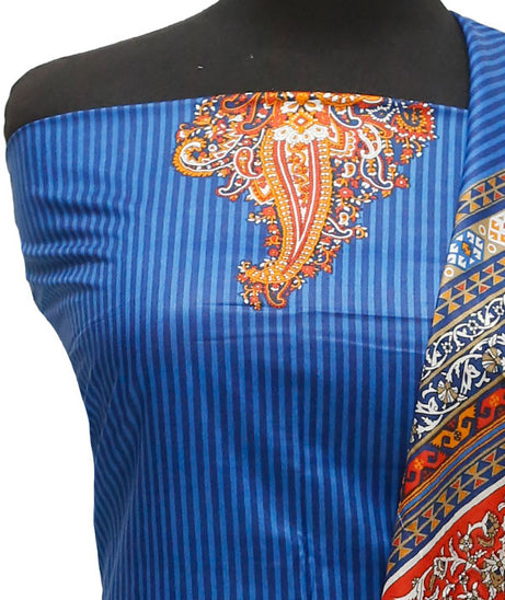 Royal Designer Lawn`21 D#604 R Blue