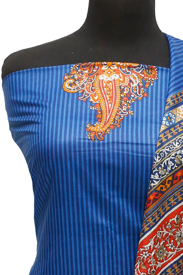 Royal Designer Lawn`21 D#604 R Blue